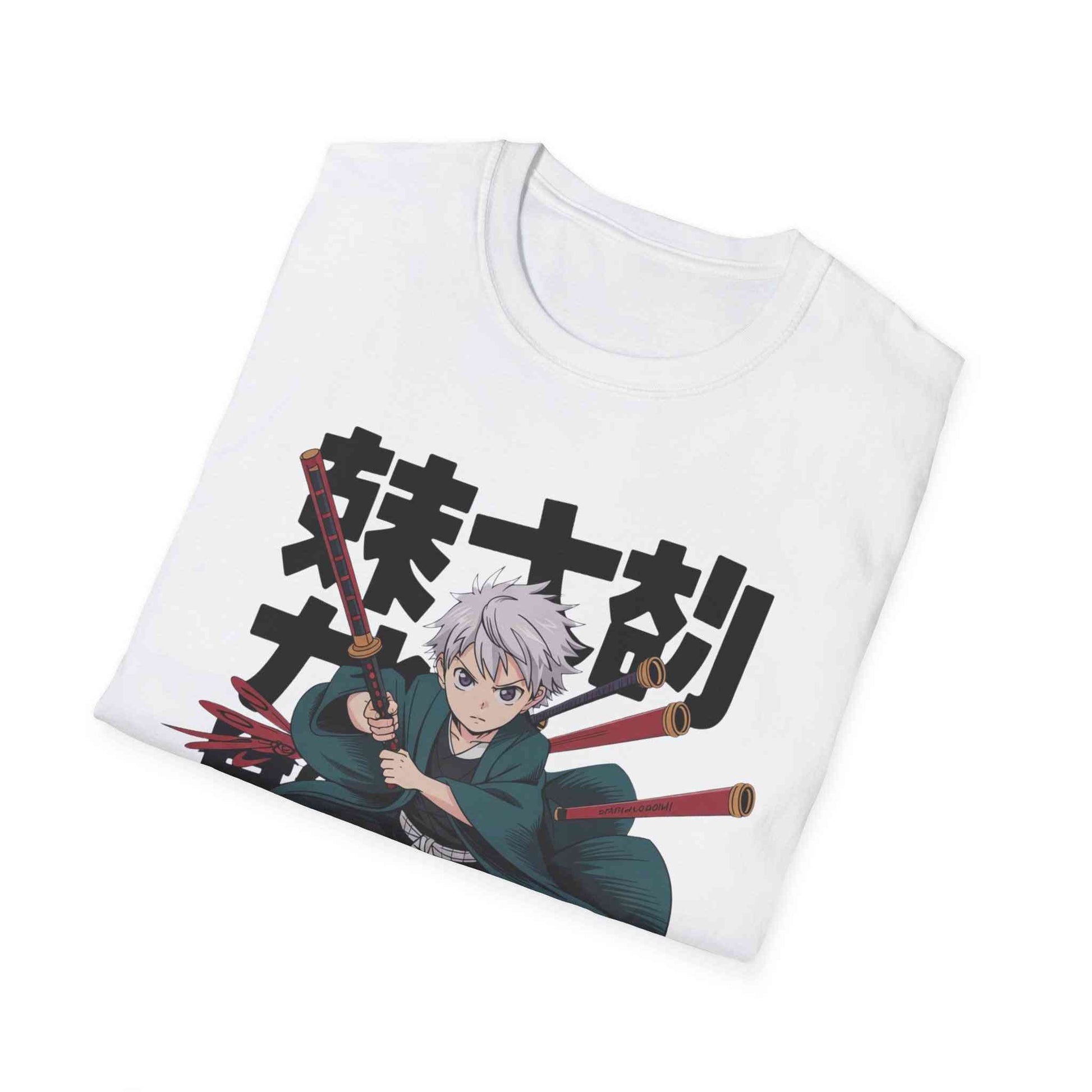 Unisex Softstyle Anime T-Shirt – Featuring Samurai Design Printify