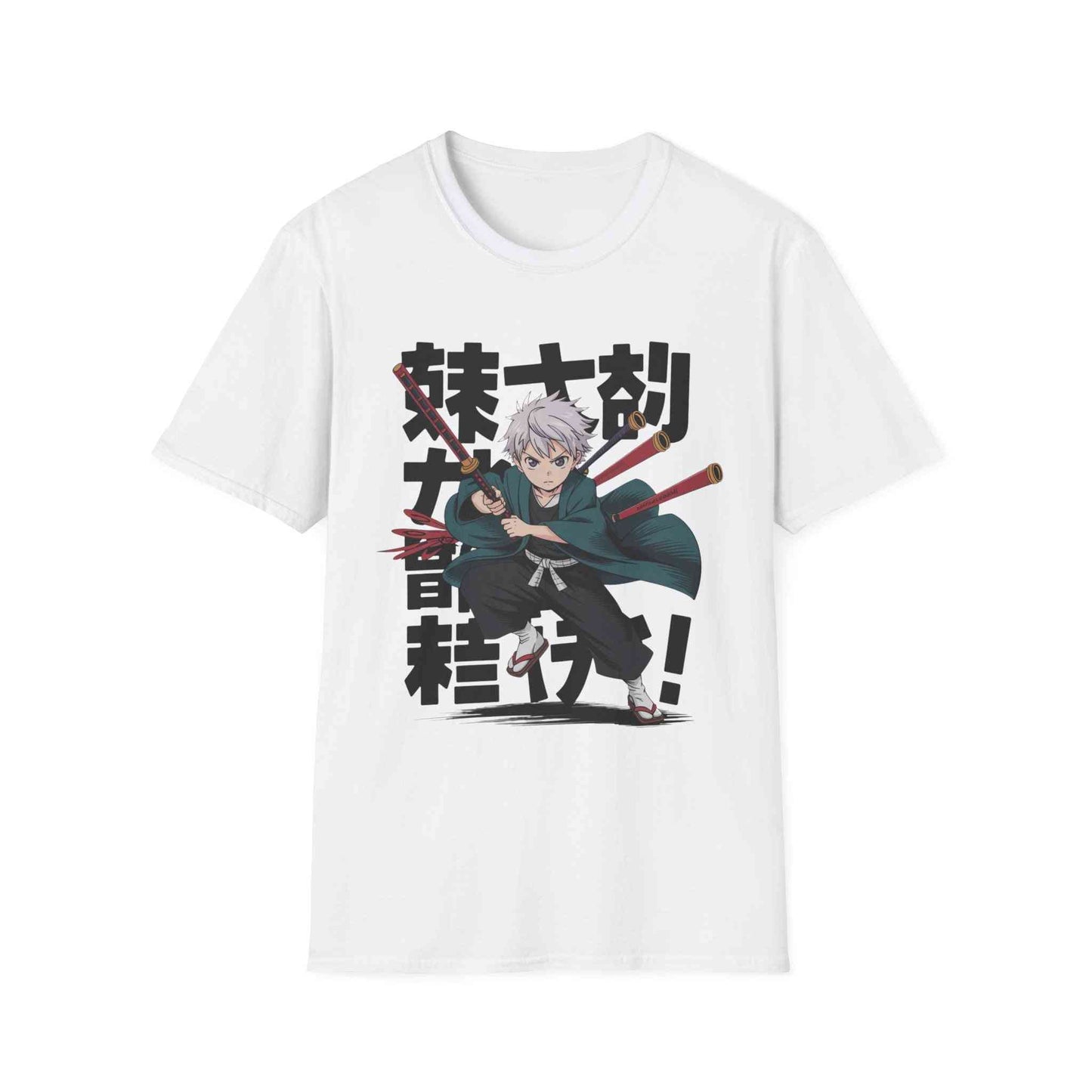 Unisex Softstyle Anime T-Shirt – Featuring Samurai Design Printify