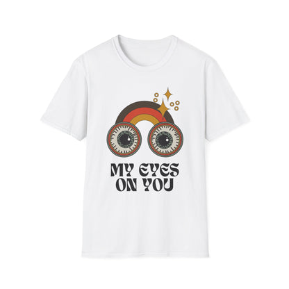 Retro Vibe 'My Eyes on You' Unisex Softstyle T-Shirt