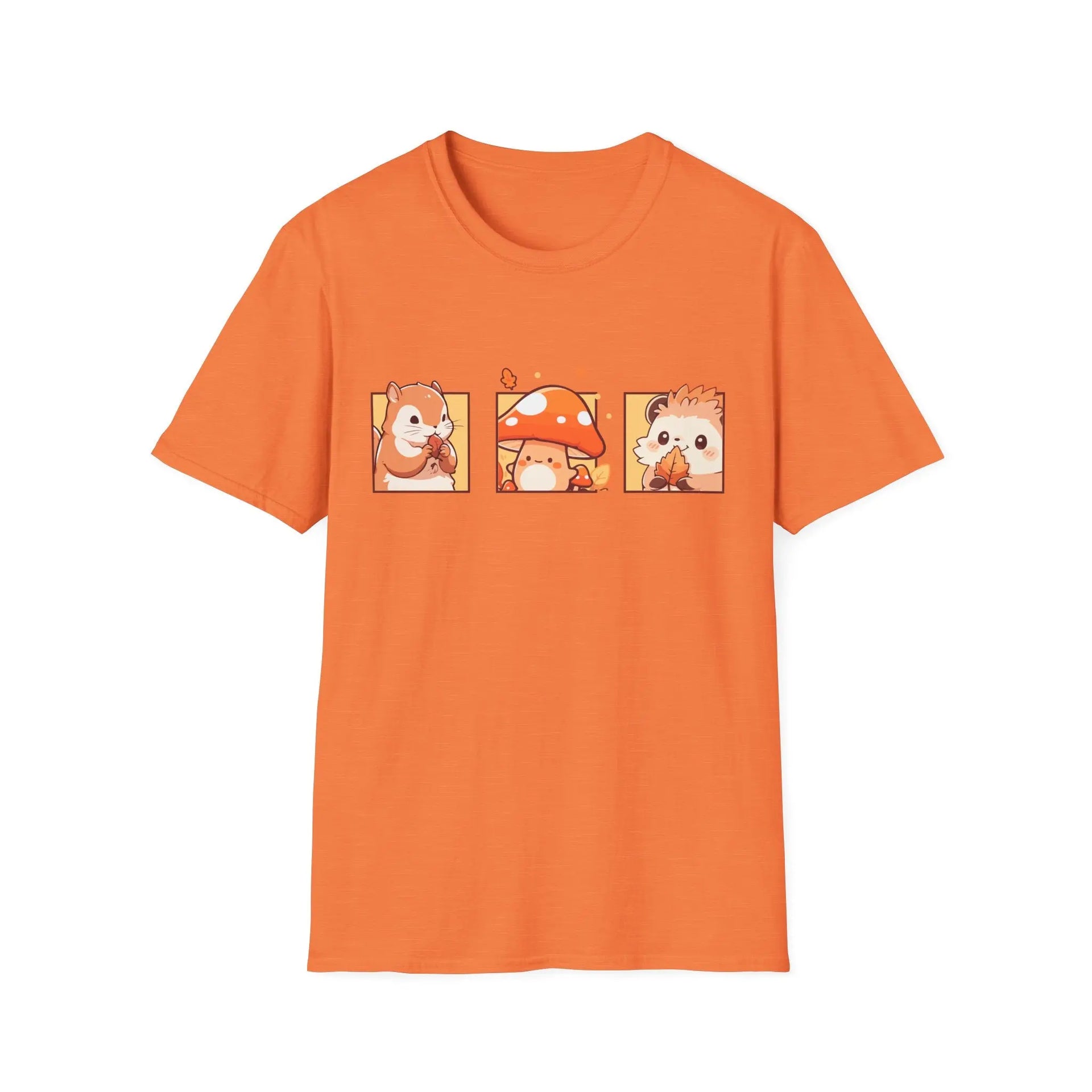 Cute Animal Illustration Softstyle T-Shirt Printify