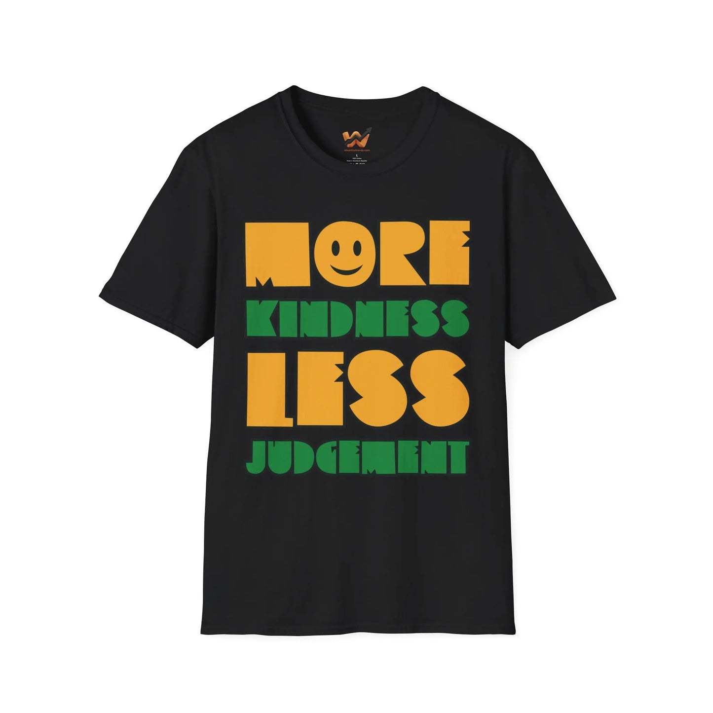 More Kindness Less Judgement T-Shirt - Positive Vibes Tee Printify