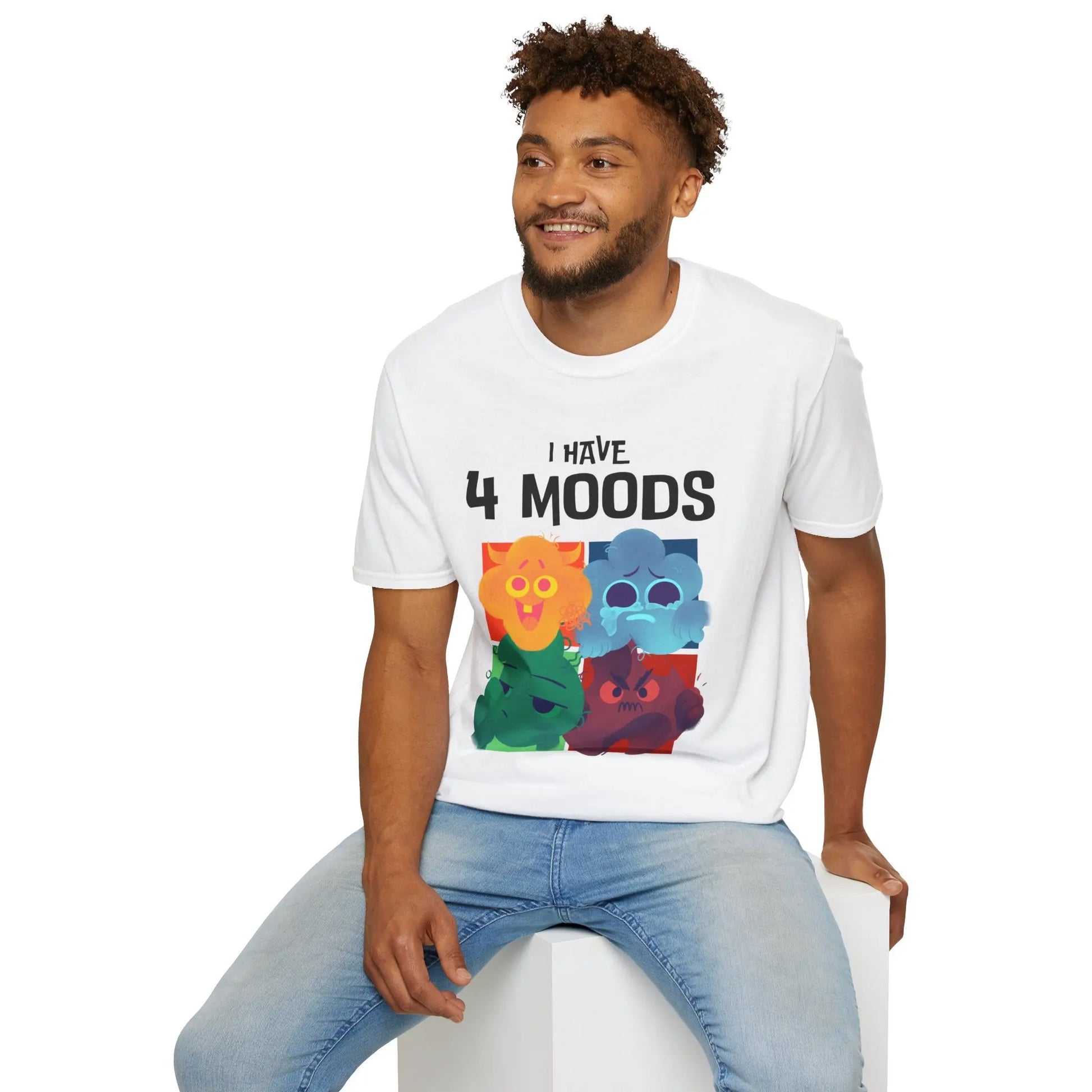 T-Shirt - 'I Have 4 Moods' Graphic Tee for Every Occasion Printify